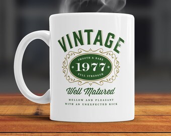 40th Birthday, 1977 Birthday, 40th Birthday Gift, 40th Birthday Idea, Vintage, Bourbon, Happy Birthday, 40th Birthday Present, 40 year old