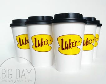 Gilmore Girls Luke's Diner Disposable To-Go Coffee Cups
