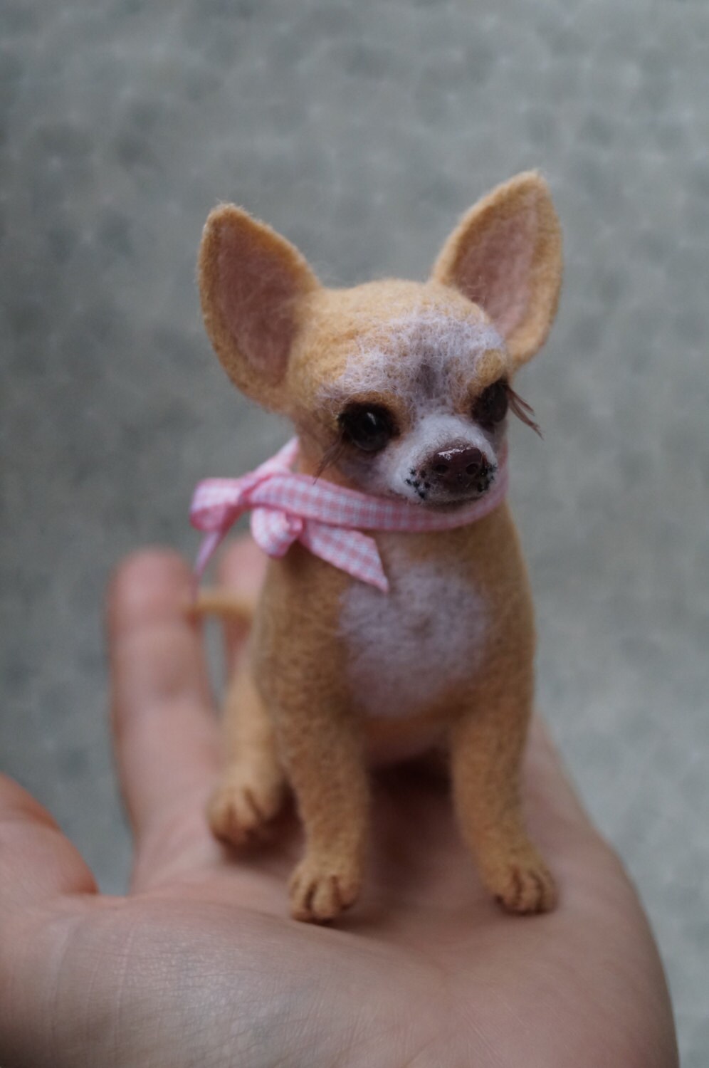 Chihuahua /Needle felted animal/Felt dog/Chihuahua