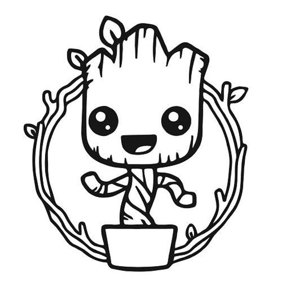 Groot Guardians of the Galaxy vinyl decal