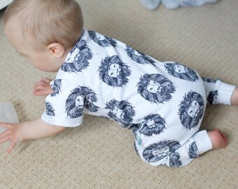 Aztec Lion Romper - Baby Romper - Baby Clothes - Monochrome - BabyGro - All in One - Baby Outfit - Toddler Clothes - New Baby Gift