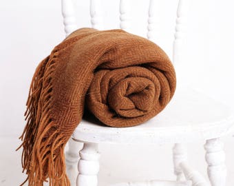 burnt orange blanket - copper throw - burnt orange throw - orange throw blanket - couch throw orange - burnt throw - orange sofa blanket