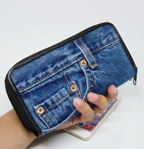 Denim Wallet Jeans Bags Handbag Wallets Money Bags Purses 0550