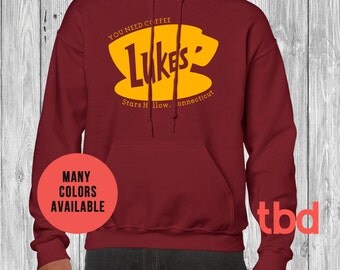 Gilmore Girls Lukes Diner Sweatshirt Unisex Hoodie (adult hooded sweatshirt funny soft girl ladies mens coffee shop womens)