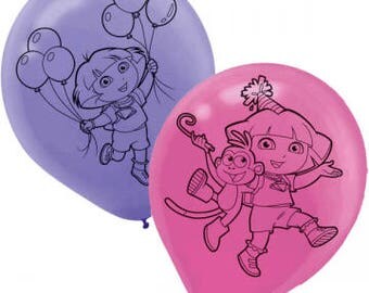 Dora the Explorer ''Flower Adventure'' Latex Balloons 6ct