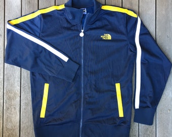 mens navy north face tracksuit