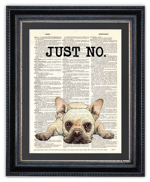 Items similar to French Bulldog, Dictionary Art Print, French Bulldog