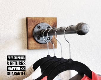 Industrial pipe clothing hook ⋆ Industrial hanger ⋆ industrial hook ⋆ purse hook ⋆ closet hook ⋆ retail display ⋆ pipe hook⋆ garment hook