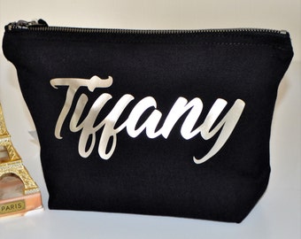 Bridesmaid gift bag Bridesmaid makeup bag