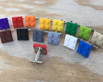 Lego Cufflinks - lego gift, unique gift, ring bearer, kids cufflinks