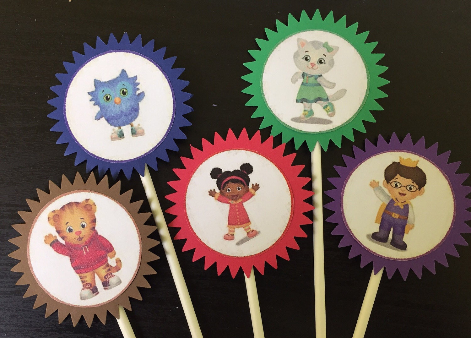 Daniel Tiger Cupcake Toppers 5 daniel tiger by LittleSumpinSweet
