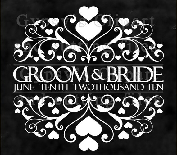 Download Split Monogram svg Chalkboard Frame svg Wedding Logo