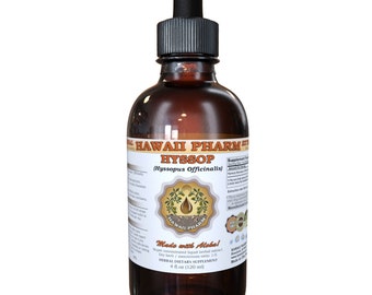 Hyssop (Hyssopus Officinalis) Organic Dried Herb Liquid Extract, Ngau Sat Chou, Herbal Supplement