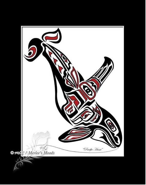 Haida Killer Whale Tlingit Orca Art PrintPacific Northwest