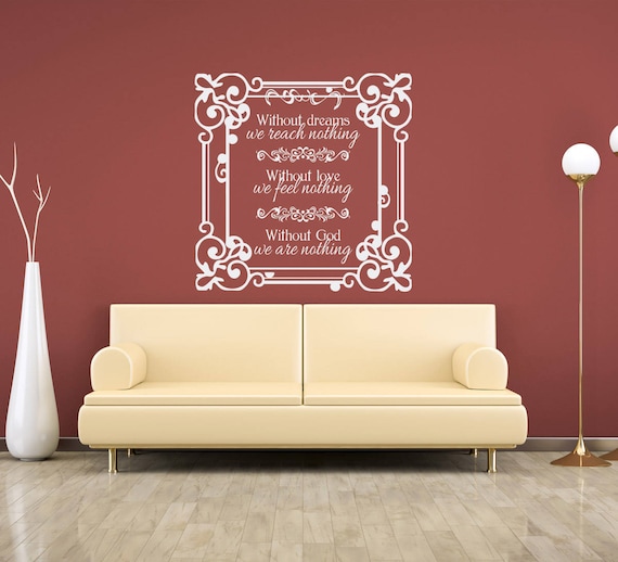 Without God We Are Nothing Christian Vinyl Wall Decal