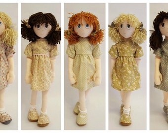 Custom made Vintage Chic Rag doll, Shabby chic Rag dolls, Vintage rag dolls, Handmade Rag dolls, Quirky, Whimsical, Unique, Collectible