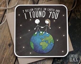 Cute Love Card / Husband Card / Wife card / Wife Anniversary / Husband Birthday Card / Husband Anniversary Card / Wife Birthday / SM32