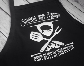 Funny Southern Men's Grilling Apron, Father's Day Gift, Gift for Him, Gift for Hubby, BBQ Apron, Grilling Apron, Funny Southern