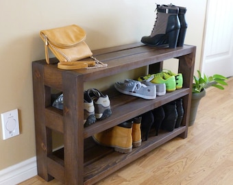 Entryway 3 Levels Rustic Shoe Rack Storage Organizer Cabinet Entryway 3 Levels Rustic Shoe Rack Storage Organizer Cabinet