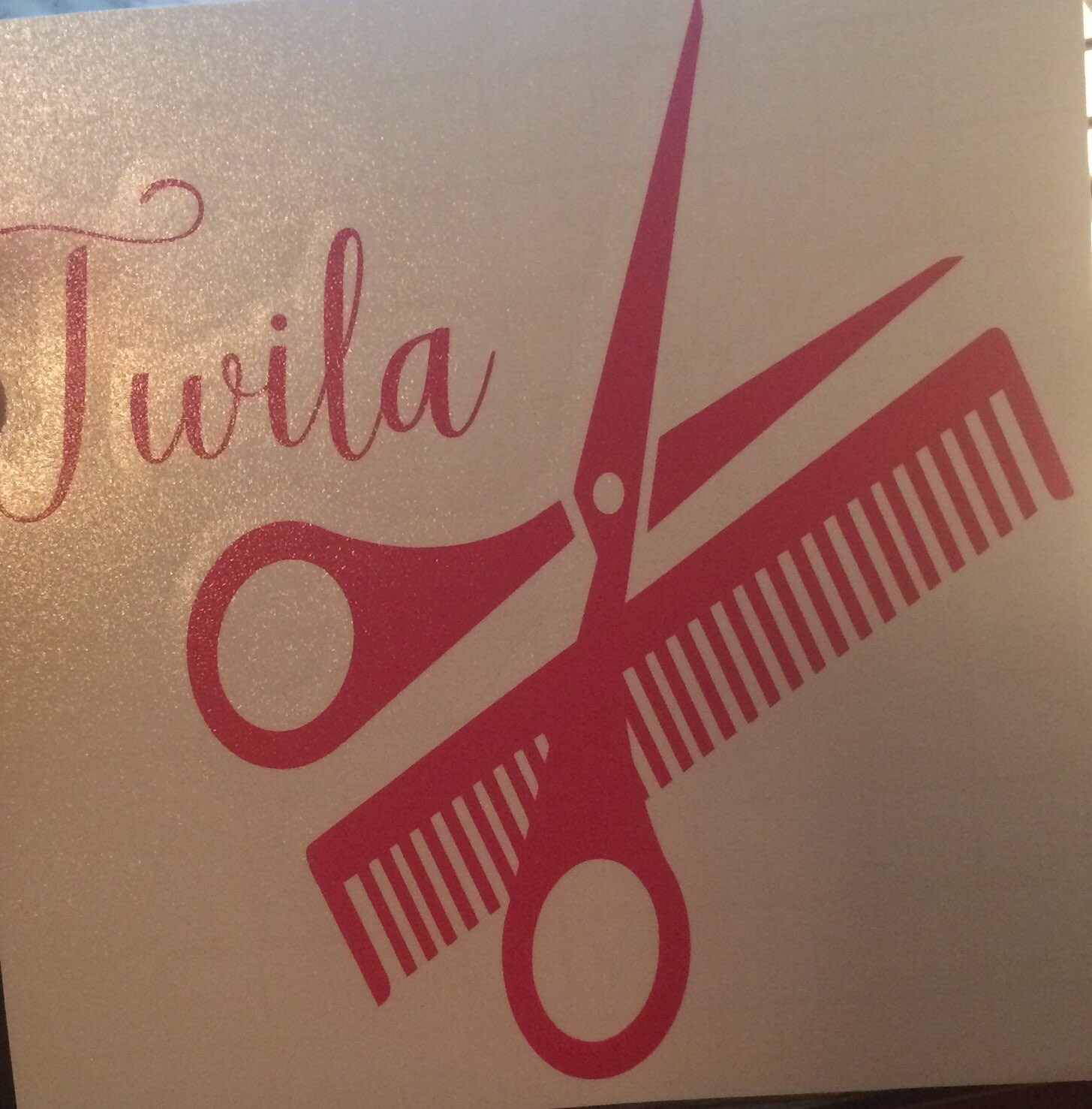 Hair Stylist Personalized Decal Cosmetologist by NCCreekBoutique