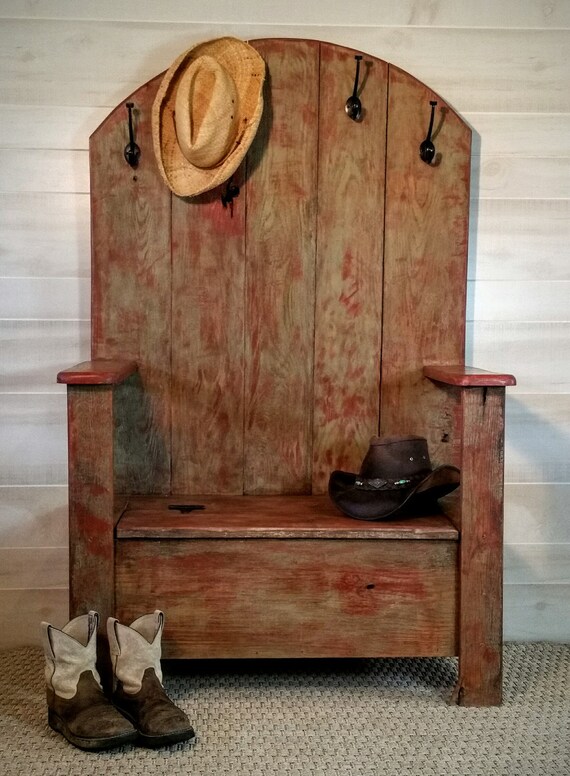 Furniture Hall Tree Coat Rack Rustic Hall Tree Entry Hall