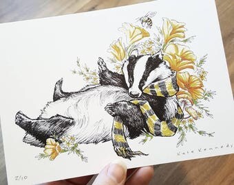 Badger (limited edition print)