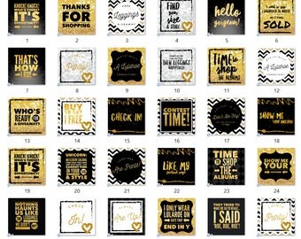 SALE - 50% OFF - 30 Social Media Images for Facebook, Instagram etc. for Online Clothing & LuLaRoe Consultants - Black and Gold Style