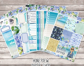 Endless Summer Weekly Kit || Summer Beach Floral Glamour Stickers || Planner Stickers Kit