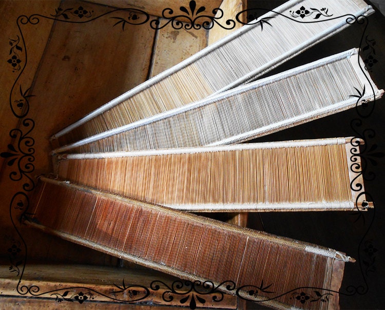One Big Size Antique reed of the loom Primitive Weaving Loom