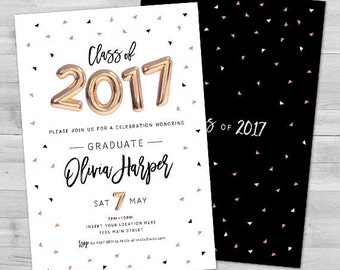 Graduation Invitation 2017 Graduation Invitations Graduation Party Invitations Graduation Party Invites Graduation Announcement Printable