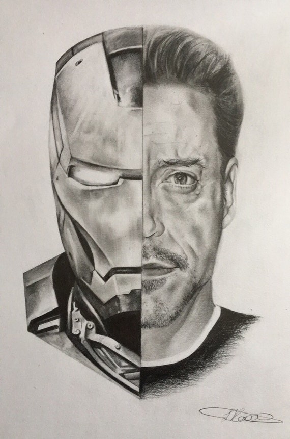 How To Draw Tony Stark