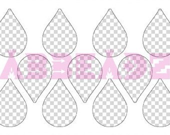 Teardrop template | Etsy