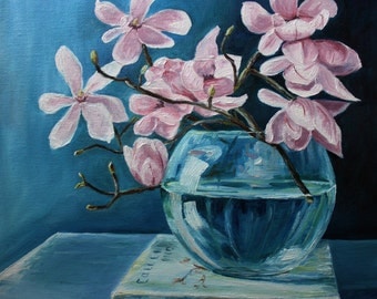 Magnolia painting Etsy Magnolia painting Etsy