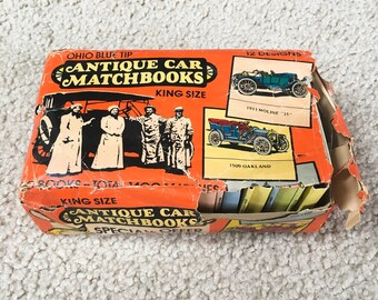 Vintage 1977 Ohio Blue Tip Antique Car Matchbooks - 47 Unused Packs!!