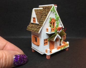Micro 1/144th scale detached wooden house