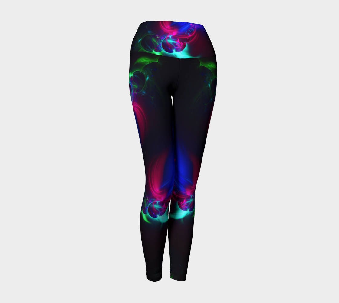 Yoga Leggings Blue Pink. Green And Black Leggings Yoga Leggings Blue Pink. Green And Black Leggings