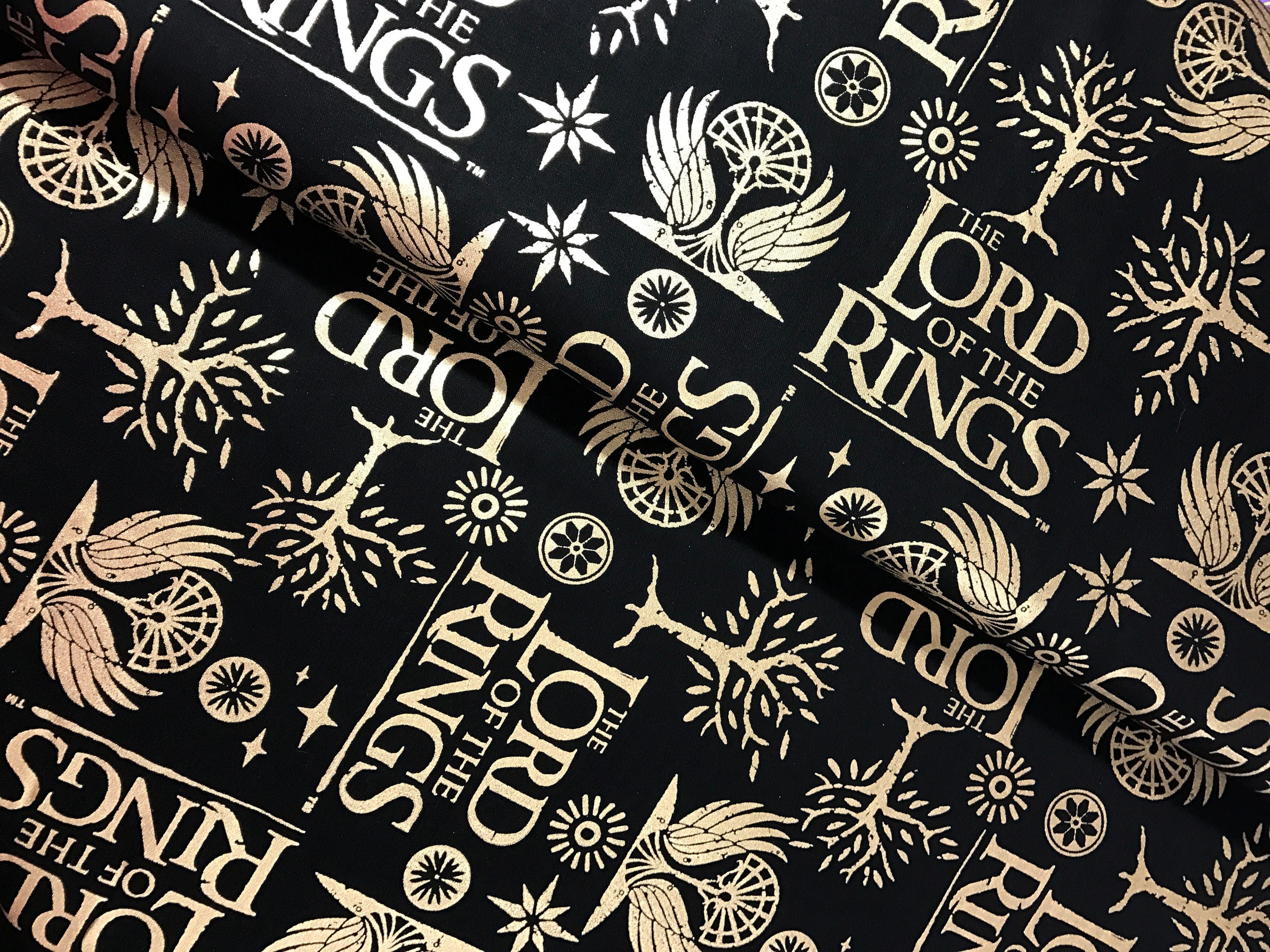 Lord of the Rings Metallic Cotton Fabric from Camelot Fabrics from ...