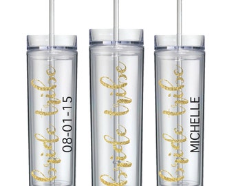 Bride Tribe Tumbler, Bridesmaid Gift, Gift, Flower Girl, Bridal Party, Personalized Tumbler, bride tribe, Wedding Tumbler, Tumbler, tribe