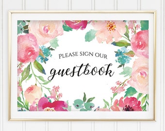 Wedding Guest Book Sign, Guest Book Sign, Please Sign Our Guestbook, Guest Book Sign In, Wedding Guestbook Ideas