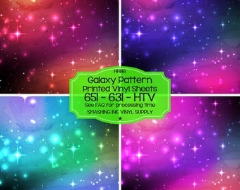 Galaxy Space Vinyl/Printed Stars Heat Transfer Vinyl/Patterned Vinyl/Printed 651 Vinyl/Printed 631 Vinyl/Printed Outdoor Vinyl/Printed HTV