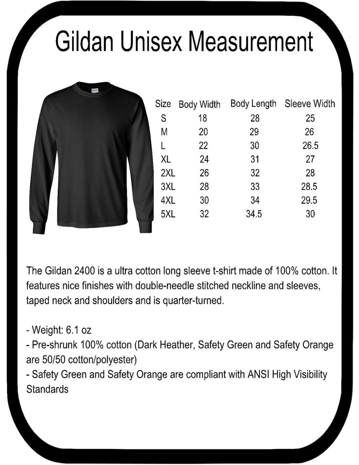 team spirit t shirt size chart