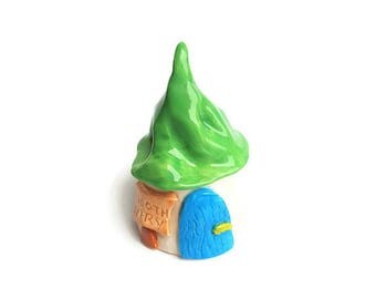 Ceramic house, Tooth box, Handmade ceramic house, Miniature ceramic house, Ceramic decoration, Tooth fairy, Gift for children, Home decor