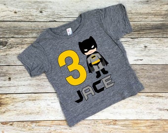 Batman Birthday Shirt. Toddler Batman Shirt. Custom Batman Shirt. Batman Shirt. Batman Birthday. Batman Party. Superhero.