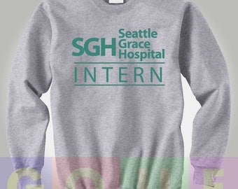 Grey's Anatomy Sweatshirt Greys Anatomy Sweater SGH Seattle Grace Hospital Intern