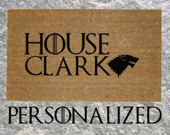 Custom Personalized Game of Thrones House Doormat