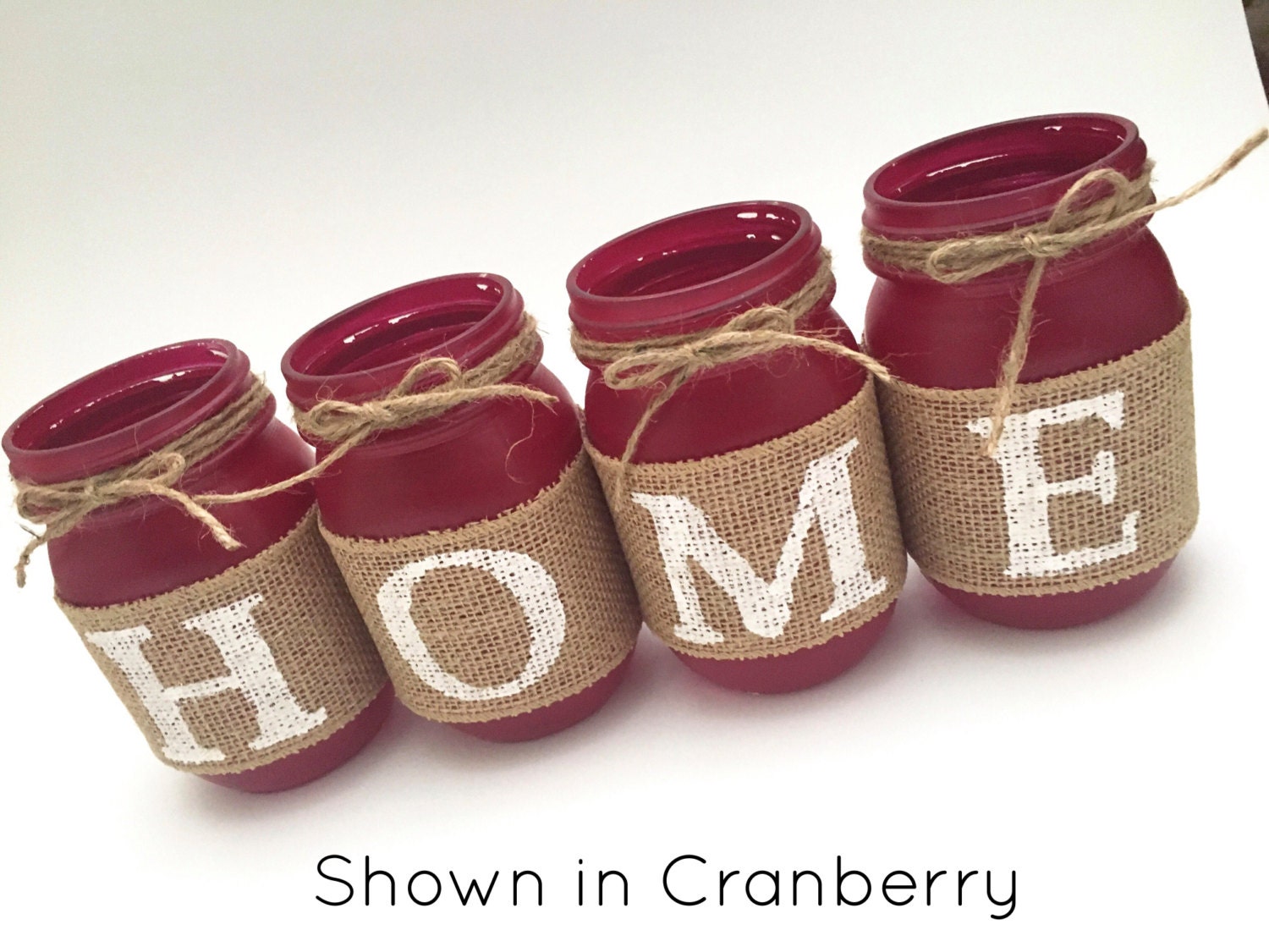 Home Mason Jar Decor Mason Jar Set Burlap Mason Jars