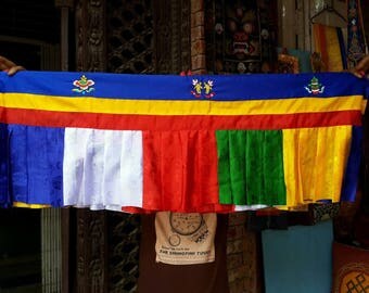 Tibetan shambu/5 color/high quality/wall hanging/shrine room decor/5 mtrs long