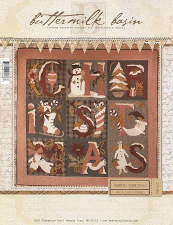 Buttermilk Basin Merrie Christmas block of the month pattern