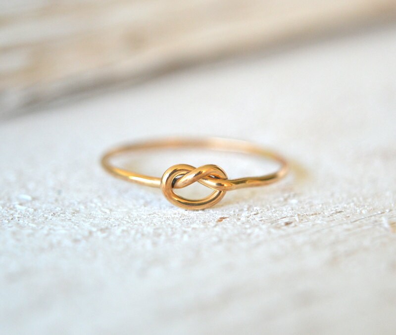 Knot Ring. Silver Knot Ring Gold Knot Ring Solid Gold Knot
