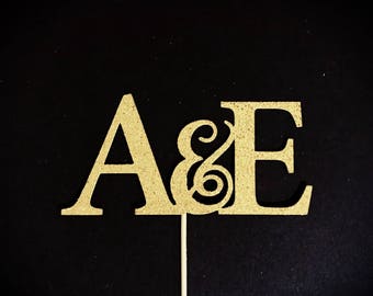 Personalized Wedding Cake Topper, Engagement Cake Topper, Monogram Cake Topper, Initials Topper, Wedding Cake Topper